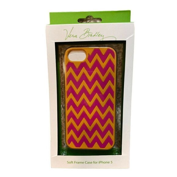 Vera Bradley ZIGGY ZAGS Soft Frame Case iPhone 5 - Picture 1 of 2